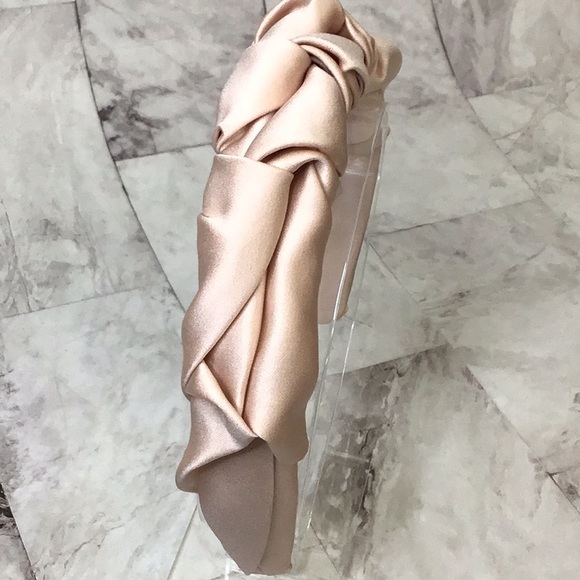 Blush Premium Satin Headband - Picture 4 of 8